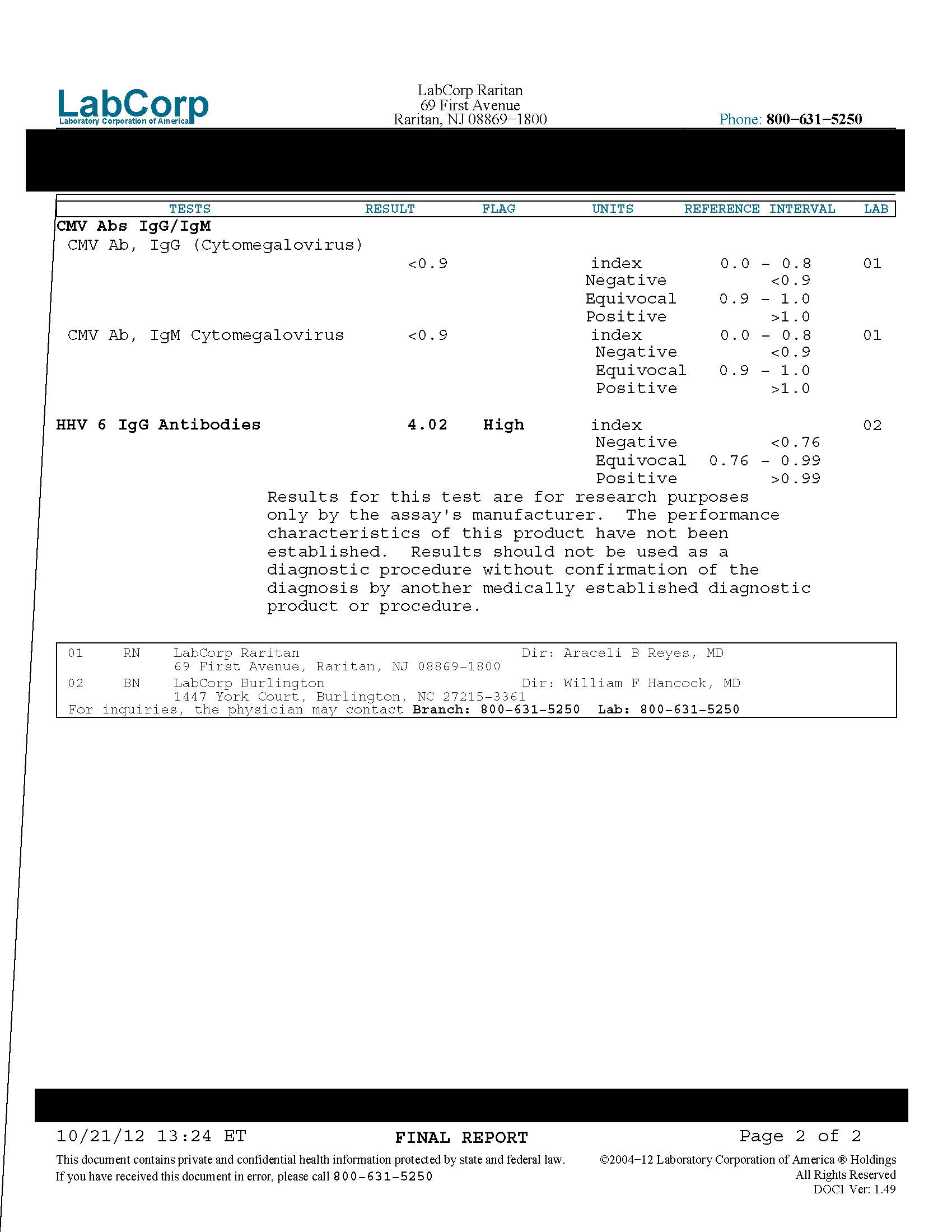 Click image for larger version. 

Name:	Wise,Robert - 2012.10.15 - Dr. Shippen - Lab (HHV6, Parvo, EBV, CMV)_Redacted_Page_2.jpg 
Views:	168 
Size:	237.3 KB 
ID:	128143