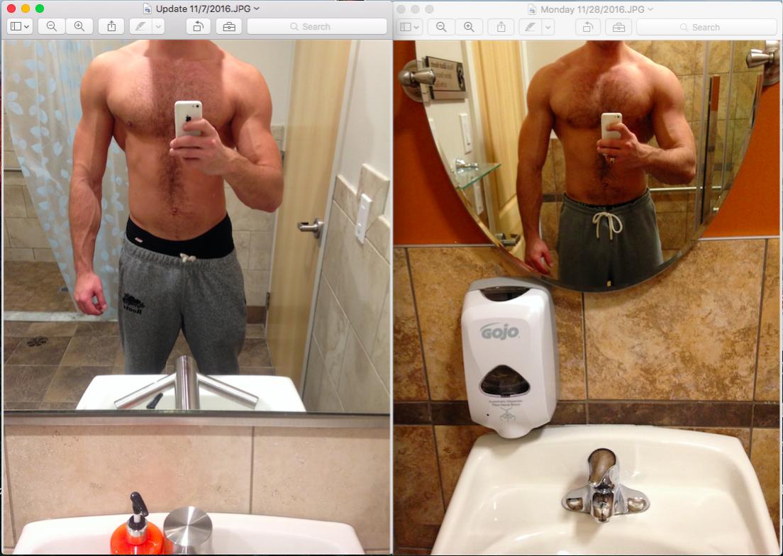 Click image for larger version. 

Name:	3 Weeks in between both after chest workout.jpg 
Views:	366 
Size:	105.9 KB 
ID:	166503